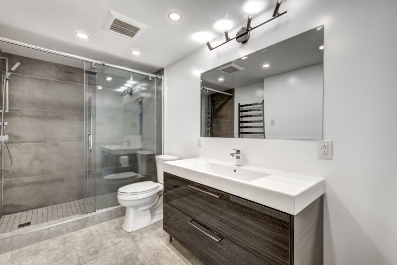 Finished Bathroom with Modern Design